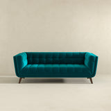 Addison Large Teal Velvet Sofa from Ashcroft Furniture - Luna Furniture