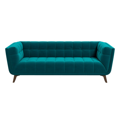 Addison Large Teal Velvet Sofa from Ashcroft Furniture - Luna Furniture