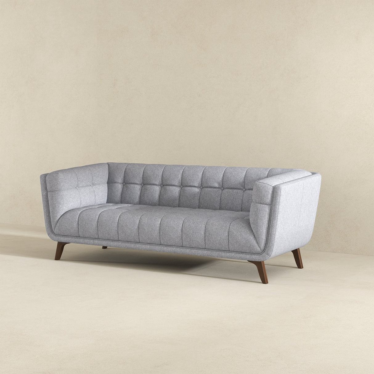 Addison Light Gray Large Fabric Sofa from Ashcroft Furniture - Luna Furniture