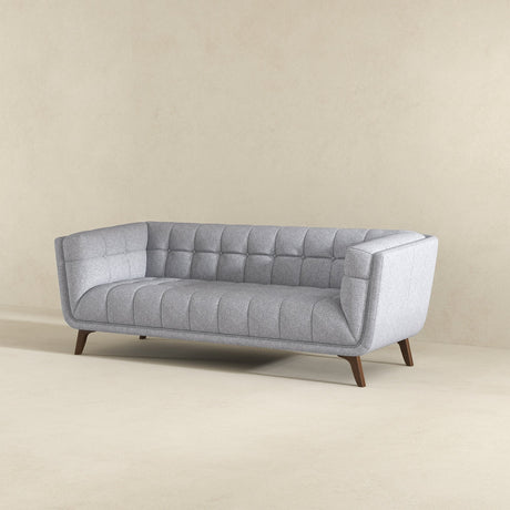 Addison Light Gray Large Fabric Sofa from Ashcroft Furniture - Luna Furniture