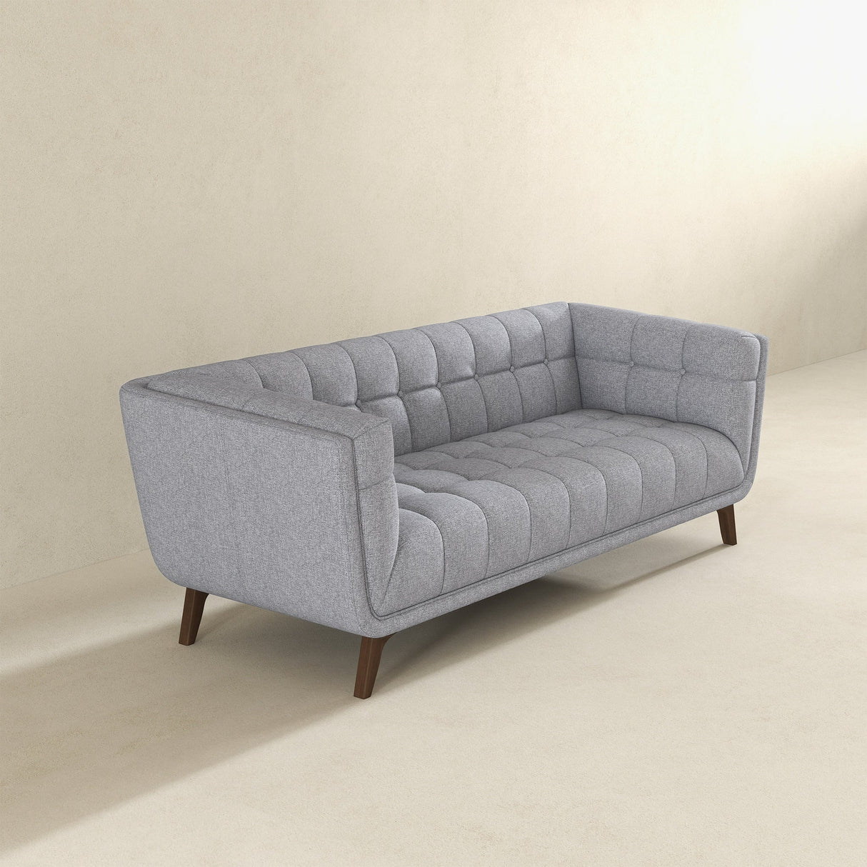 Addison Light Gray Large Fabric Sofa from Ashcroft Furniture - Luna Furniture