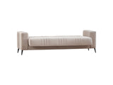 Adela Convertible Sofa in Cream from Furnia - Luna Furniture