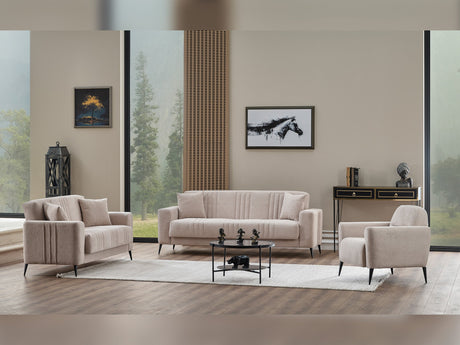 Adela Chair in Cream from Furnia - Luna Furniture