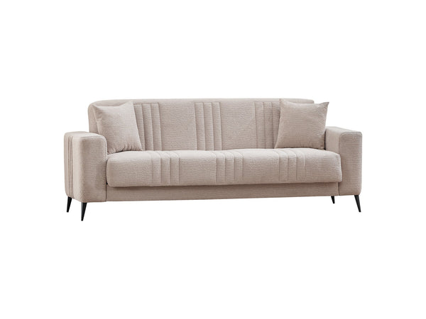 Adela Convertible Sofa in Cream