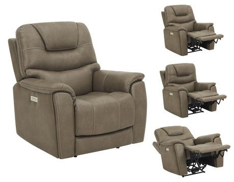Adelaide Caramel Vegan Leather Dual-Power Zero-Gravity Recliner from Steve Silver - Luna Furniture