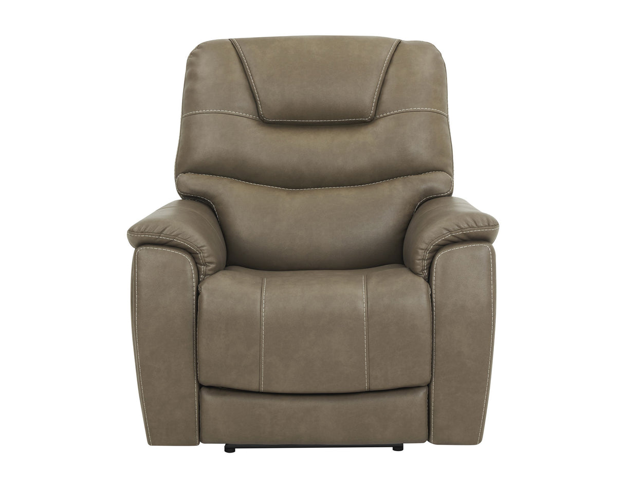 Adelaide Caramel Vegan Leather Dual-Power Zero-Gravity Recliner from Steve Silver - Luna Furniture