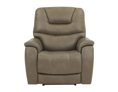 Adelaide Caramel Vegan Leather Dual-Power Zero-Gravity Recliner from Steve Silver - Luna Furniture