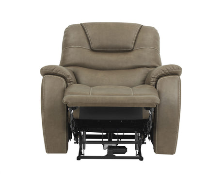 Adelaide Caramel Vegan Leather Dual-Power Zero-Gravity Recliner from Steve Silver - Luna Furniture