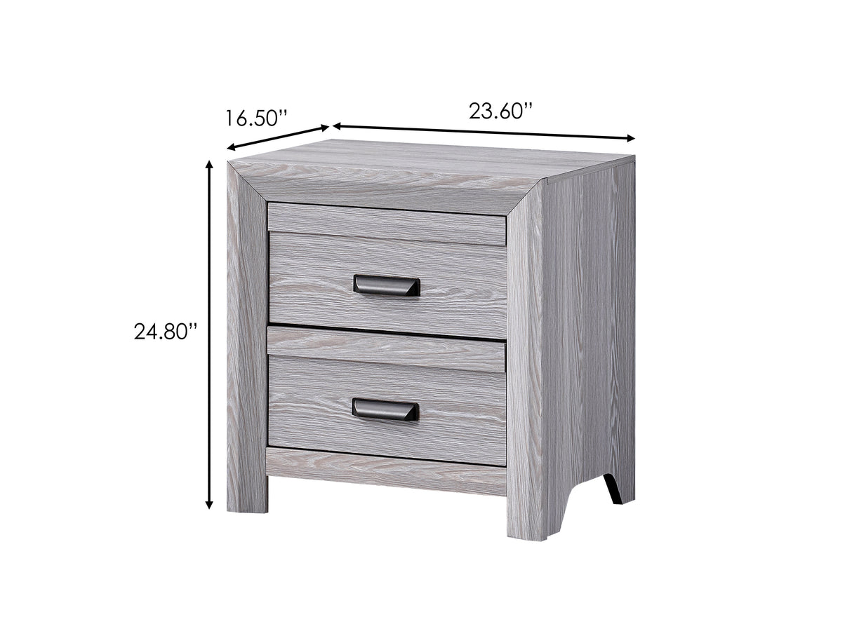 Adelaide Driftwood Nightstand from Crown Mark - Luna Furniture