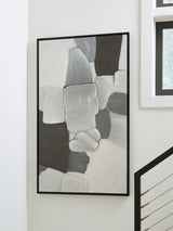 Adilson White/Gray/Black Wall Art from Ashley - Luna Furniture