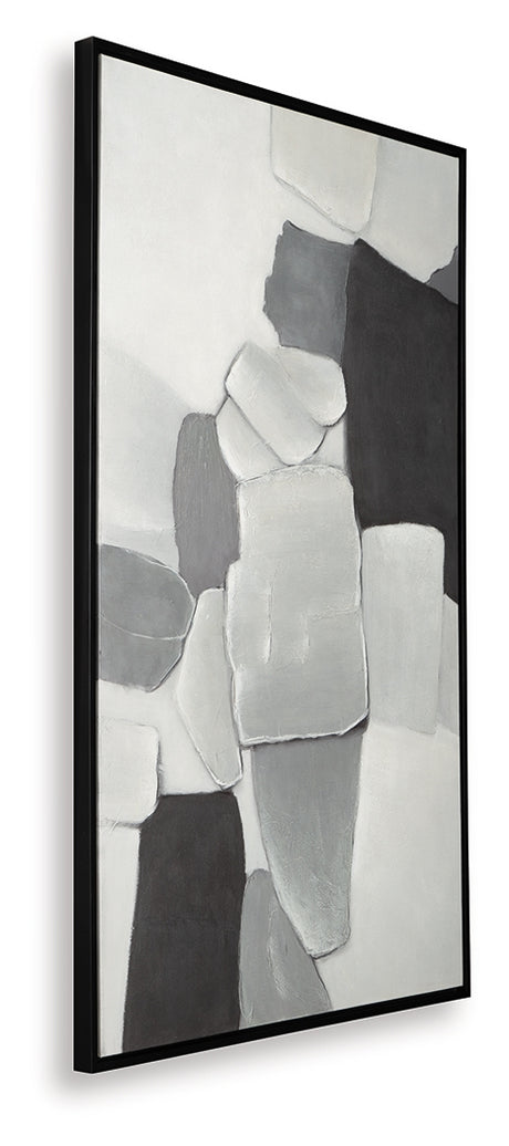 Adilson White/Gray/Black Wall Art from Ashley - Luna Furniture
