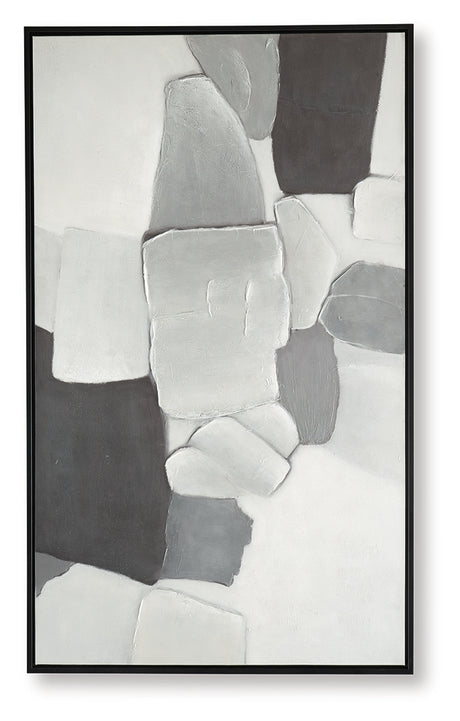 Adilson White/Gray/Black Wall Art from Ashley - Luna Furniture