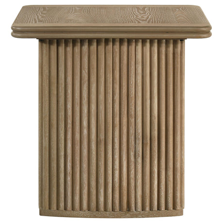 Adina Distressed Light Brown 2-Piece Wood Coffee Table Set from Coaster - Luna Furniture