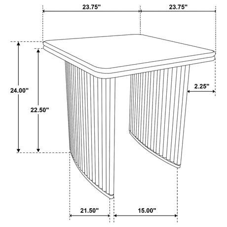 Adina Distressed Light Brown 2-Piece Wood Coffee Table Set from Coaster - Luna Furniture