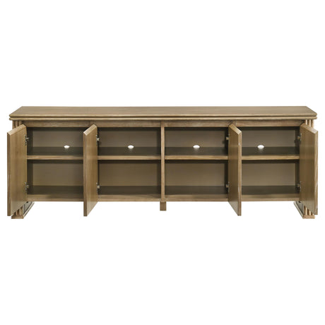 Adina Distressed Light Brown 70-inch TV Stand Media Console from Coaster - Luna Furniture