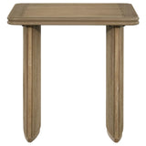 Adina Distressed Light Brown Square Wood Side End Table from Coaster - Luna Furniture
