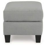 Adlai Chair and Ottoman in Shadow from Ashley - Luna Furniture