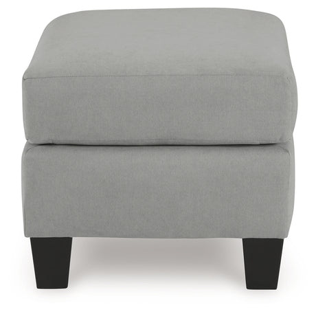 Adlai Chair and Ottoman in Shadow from Ashley - Luna Furniture