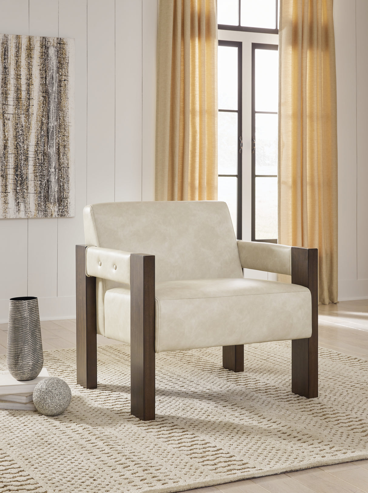 Adlanlock Bone Accent Chair from Ashley - Luna Furniture