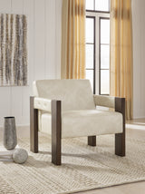 Adlanlock Bone Accent Chair from Ashley - Luna Furniture