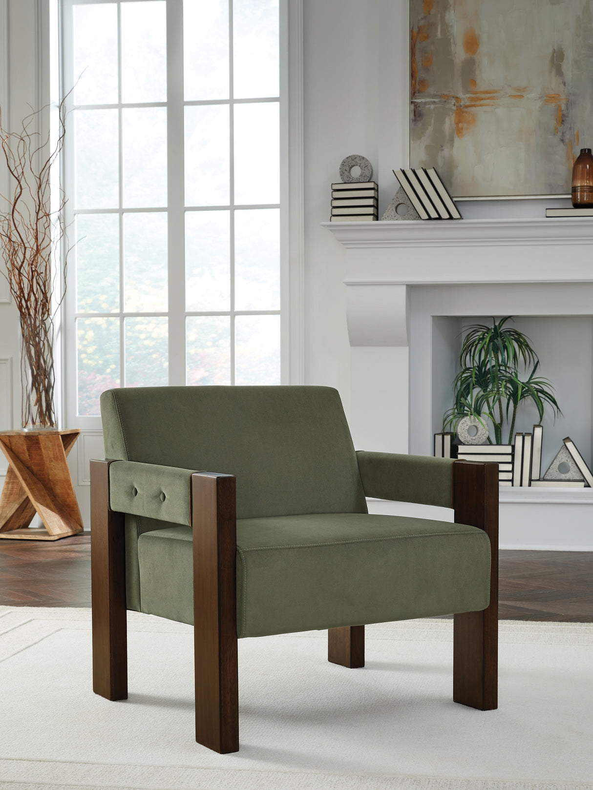 Adlanlock Olive Accent Chair from Ashley - Luna Furniture
