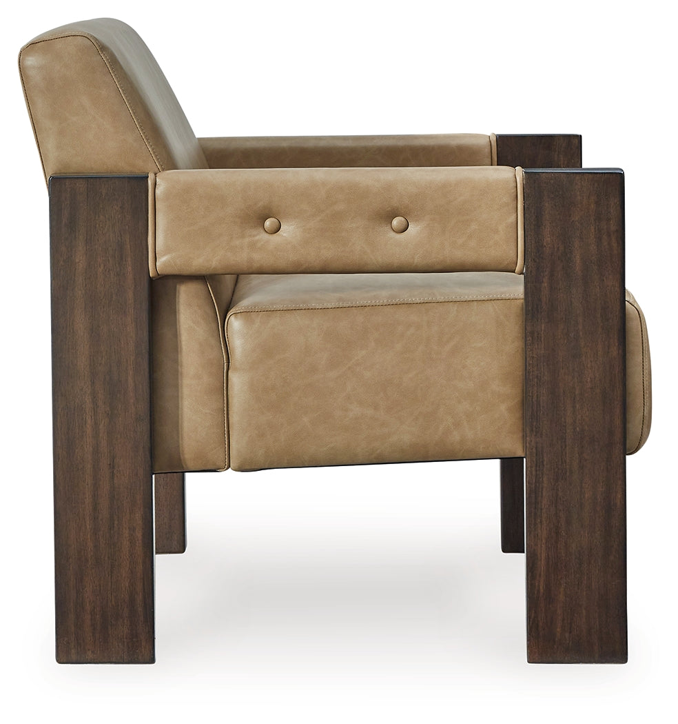 Ashley Adlanlock Toast Accent Chair - Luna Furniture