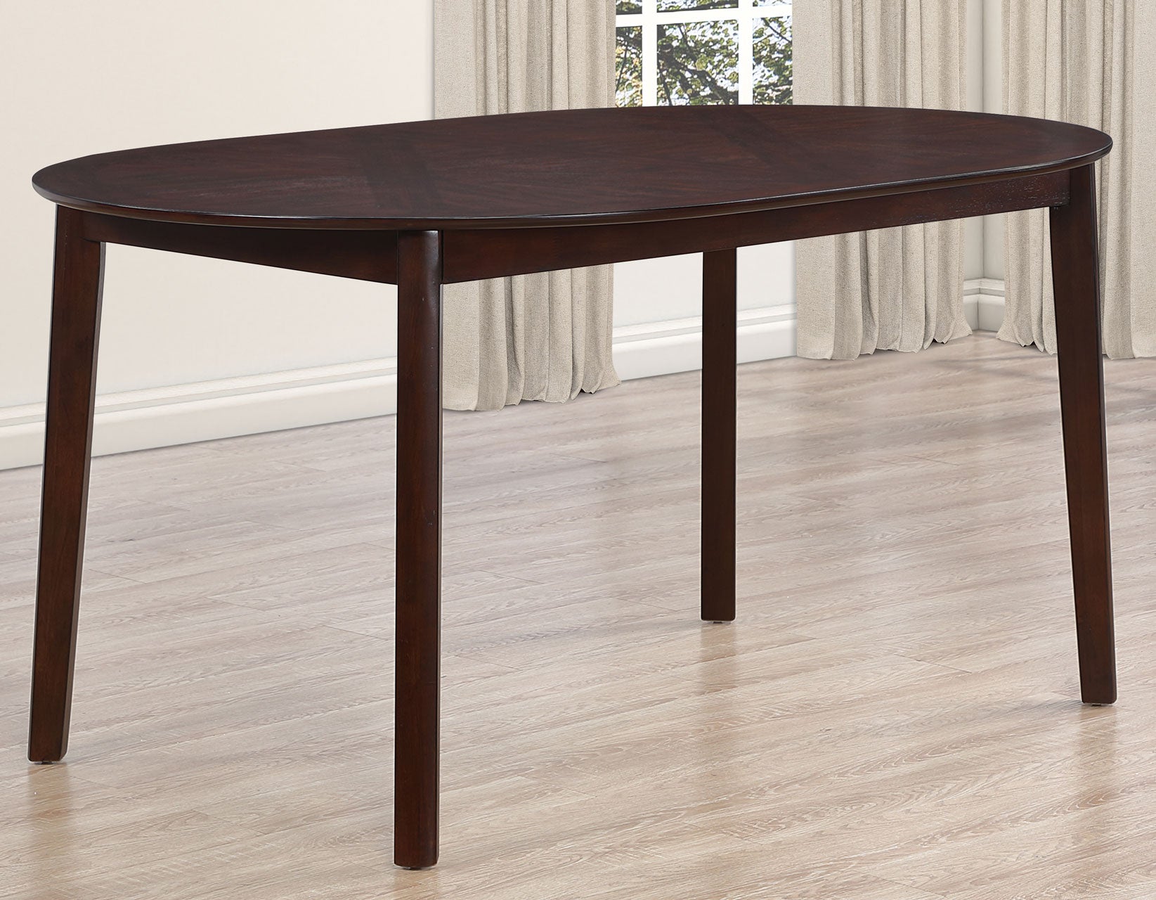 Steve Silver Adrian Espresso 60″ Oval Dining Table – Luna Furniture