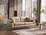 Ahsen Beige 3-Piece Living Room Set (Sofa & Loveseat & Chair) from Furnia - Luna Furniture