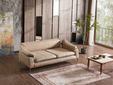 Ahsen Beige 3-Piece Living Room Set (Sofa & Loveseat & Chair) from Furnia - Luna Furniture