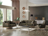 Ahsen Khaki 3-Piece Living Room Set (Sofa & Loveseat & Chair) from Furnia - Luna Furniture