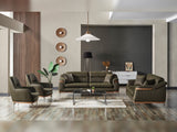 Ahsen Khaki 3-Piece Living Room Set (Sofa & Loveseat & Chair) from Furnia - Luna Furniture