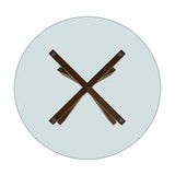 Aiden Brown Glass Top Round Dining Table from Homelegance - Luna Furniture