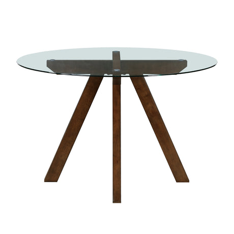 Aiden Mustard 5-Piece Round Dining Room Set from Homelegance - Luna Furniture