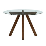 Aiden Rust 5-Piece Round Dining Room Set from Homelegance - Luna Furniture
