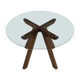 Aiden Rust 5-Piece Round Dining Room Set from Homelegance - Luna Furniture