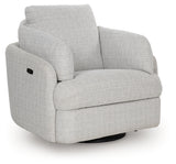 Alainmont Stone Swivel Power Recliner from Ashley - Luna Furniture