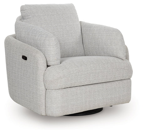 Alainmont Stone Swivel Power Recliner from Ashley - Luna Furniture