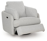 Alainmont Stone Swivel Power Recliner from Ashley - Luna Furniture