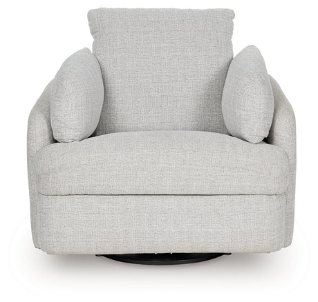 Alainmont Stone Swivel Power Recliner from Ashley - Luna Furniture