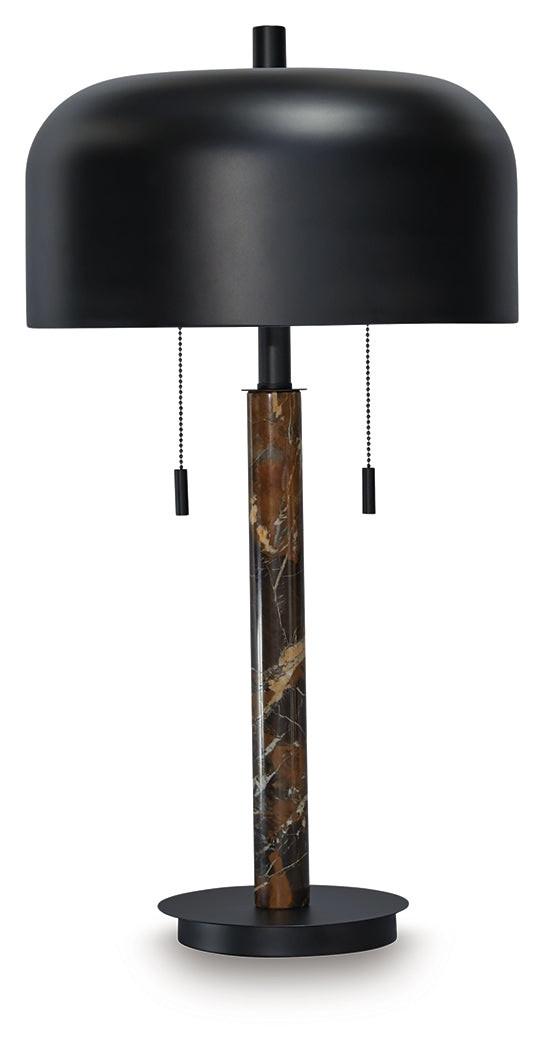 Alanbert Brown/Black Table Lamp from Ashley - Luna Furniture