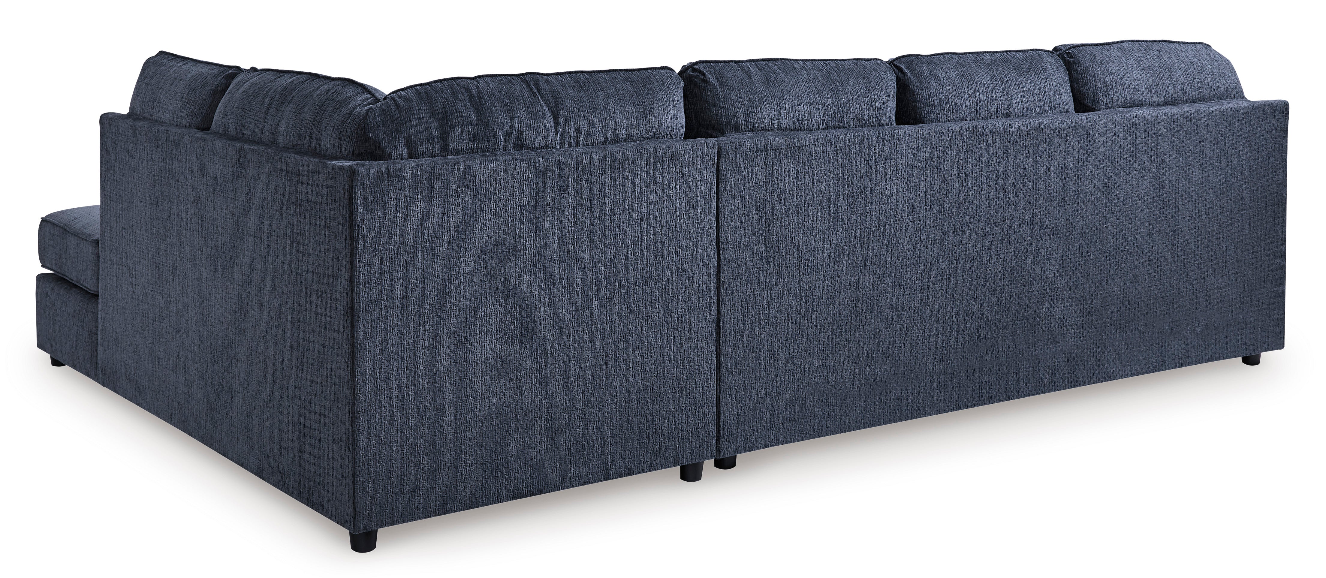 Ashley Albar Place Cobalt 2-Piece RAF Chaise Sectional – Luna