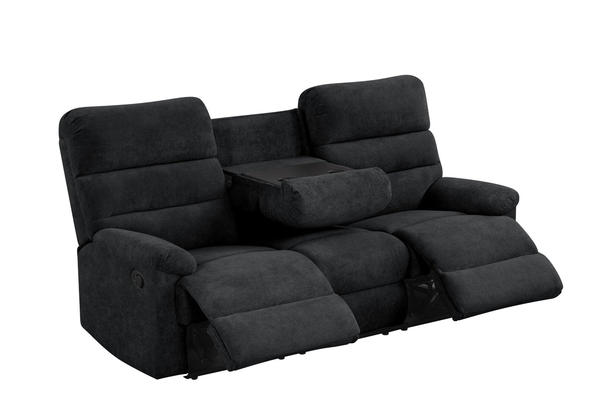 Albert Black 3-Piece Reclining Set from Happy Homes - Luna Furniture