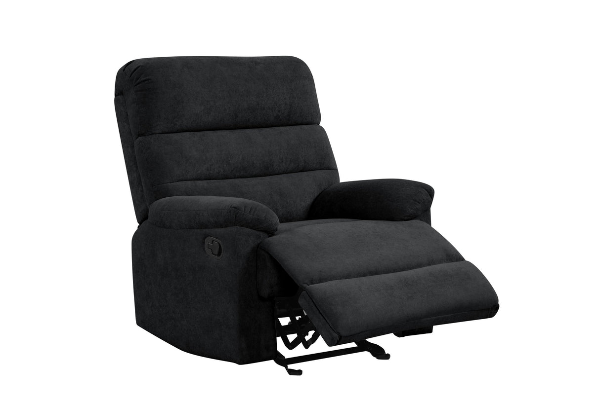 Albert Black 3-Piece Reclining Set from Happy Homes - Luna Furniture