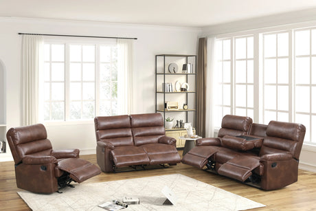 Albert Brown 3-Piece Reclining Set from Happy Homes - Luna Furniture