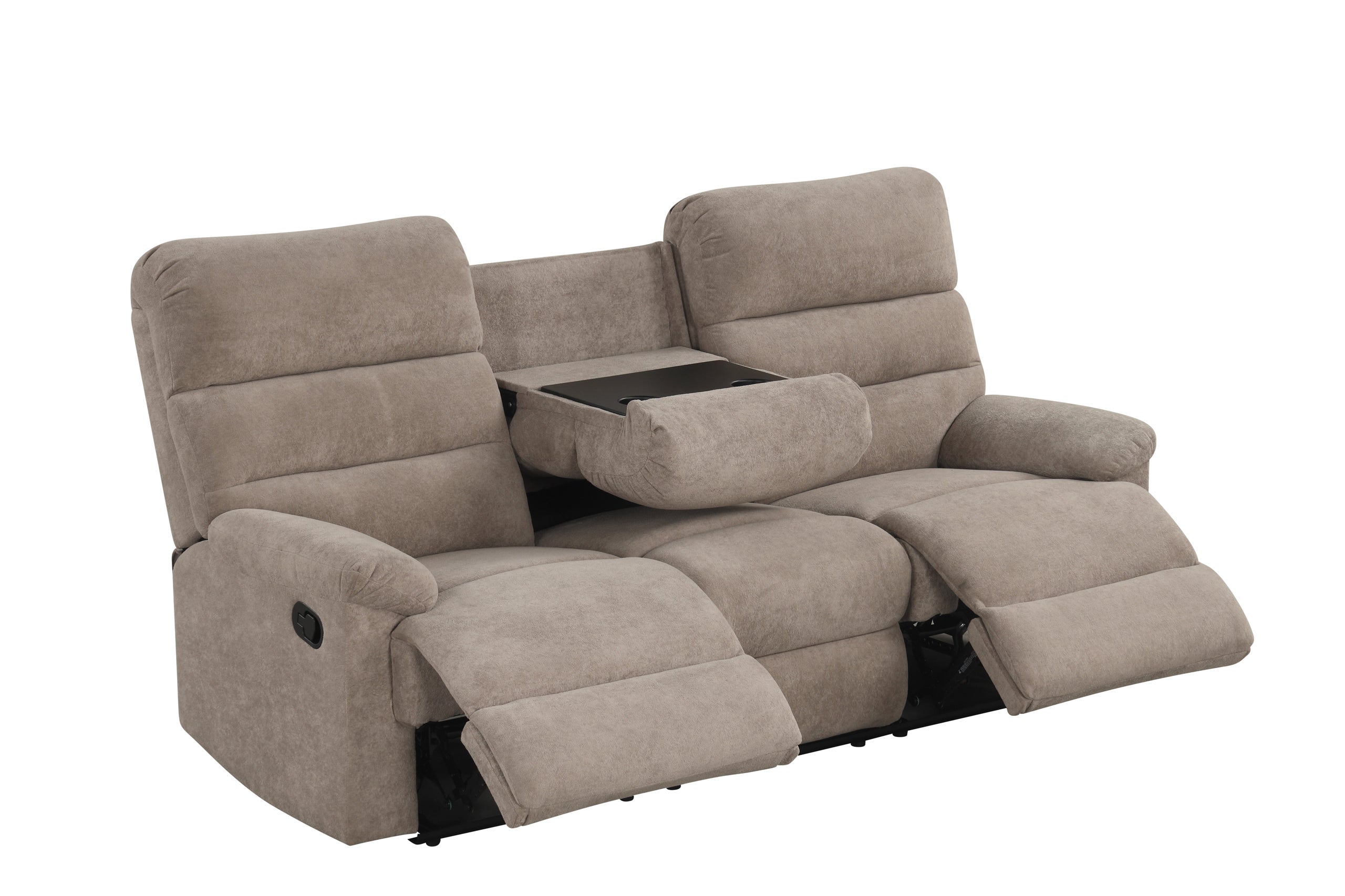 Happy Homes Albert Mocha 3-Piece Reclining Set – Luna Furniture