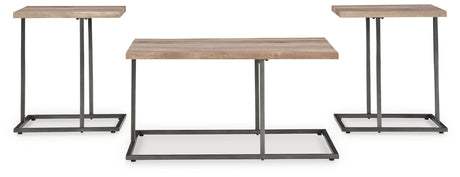 Albreane Grayish Brown/Black Table (Set of 3) from Ashley - Luna Furniture