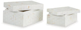Aldenburg Cream Box from Ashley - Luna Furniture