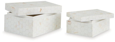 Aldenburg Cream Box from Ashley Furniture - Luna Furniture