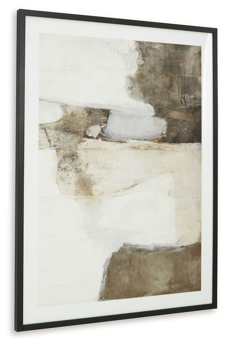 Aldricton Brown/White Wall Art from Ashley Furniture - Luna Furniture