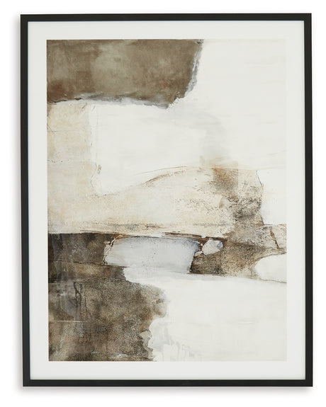 Aldricton Brown/White Wall Art from Ashley Furniture - Luna Furniture
